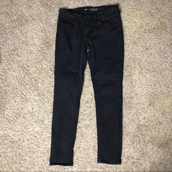 Levi’s Black Denim Modern Rise Skinny Denim Curve - Picture 2 of 6